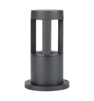 10W zwarte LED tuinlamp, 25cm - 100lm/W, IP65, 110 graden, 230V
