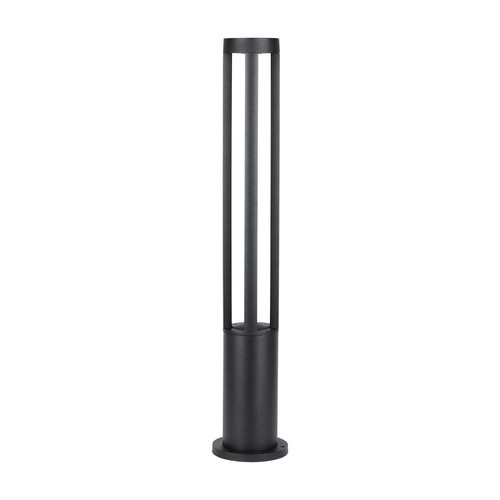 10W LED tuinlamp / bolderkar, 80cm, IP65 - 1000lm, zwart, koud wit, buiten