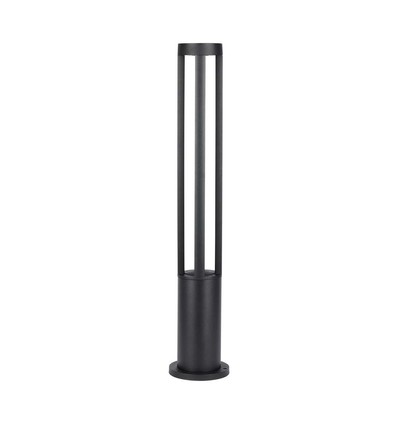 10W LED tuinlamp / bolderkar, 80cm, IP65 - 1000lm, zwart, koud wit, buiten