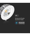 40W Ø22,1cm LED inbouwpanel - 120lm/W, COB, koud wit, Gat: Ø20,7 cm, Afmeting: Ø22,1 cm