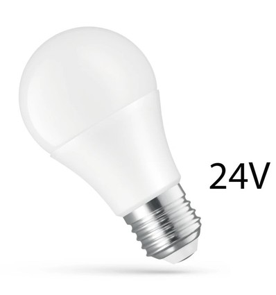 24V E27 LED-lampen 8,5W - 24V AC/DC, Spectrum