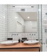 8W LED schilderij-/spiegelarmatuur, chroom - 50cm, kantelbaar, 3000K/4000K, incl. lichtbron