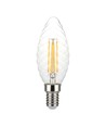 E14 4W dimbare LED kaarslamp - Twisted candle filament, 350lm, warm wit