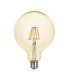 E27 12W G125 LED filament lamp - Amber glas, 2200K, 1350lm, 300° stralingshoek