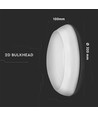 10W Volledige Ronde Koepellamp - Noodaccu, Sensor, Samsung Chip, 4000K