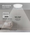 10W Volledige Ronde Koepellamp - Noodaccu, Sensor, Samsung Chip, 4000K
