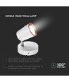 6W LED wandlamp - 4000K, wit