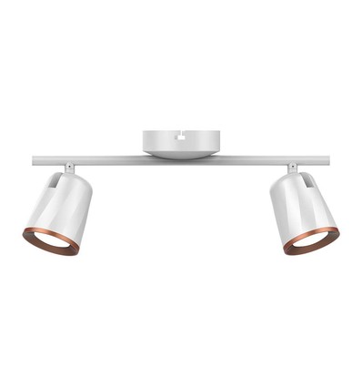 12W dubbele LED wandlamp - 3000K, wit
