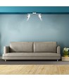 12W dubbele LED wandlamp - 3000K, wit