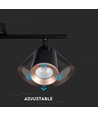 18W zwarte LED wandlamp - 3000K, 3 koppen