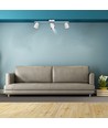 18W LED wandlamp - 4000K, wit, 3 koppen