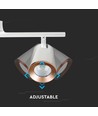 18W LED wandlamp - 4000K, wit, 3 koppen