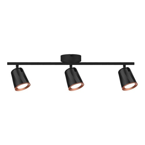 18W zwarte LED wandlamp - 4000K, 3 koppen