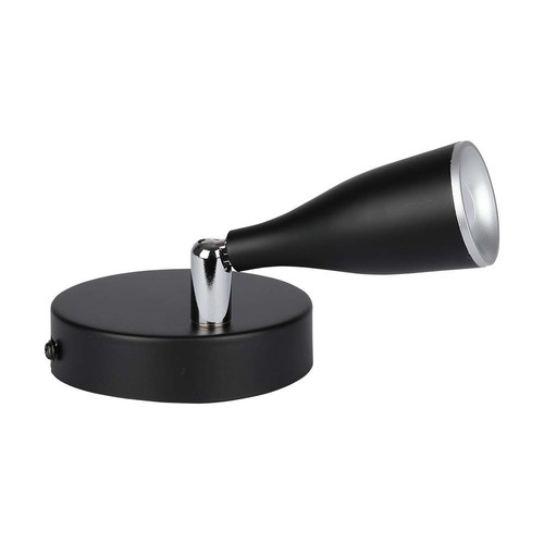 4,5W LED wandlamp - 420lm, 4000K, IP20, zwart, decoratieve binnenverlichting