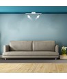 9W dubbele LED wandlamp - 3000K, wit