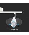 9W dubbele LED wandlamp - 3000K, wit