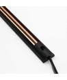 PicoTrack 100 cm rails - 24V, magnetisch, zwart, voor glasvitrines / etalageverlichting
