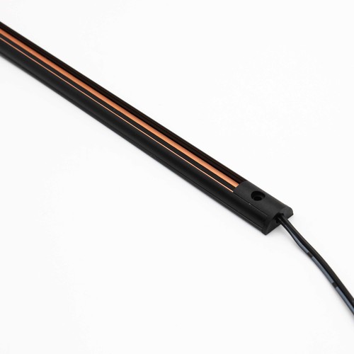 PicoTrack 100 cm rails - 24V, magnetisch, zwart, voor glasvitrines / etalageverlichting