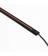 PicoTrack 100 cm rails - 24V, magnetisch, zwart, voor glasvitrines / etalageverlichting