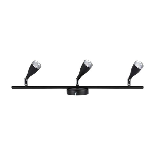 13,5W LED wandlamp, 3-kops design - 4000K, zwart, buiten, IP65