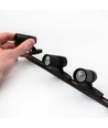 PicoTrack 3,5W Mini LED railsspot - Zwart, Geschikt voor PicoTrack rails, RA92, 24V
