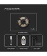 90 LED Strip Set - IP65 Stripverlichting, compatibel met Alexa, Google Home, RGB+3in1, EU-stekker