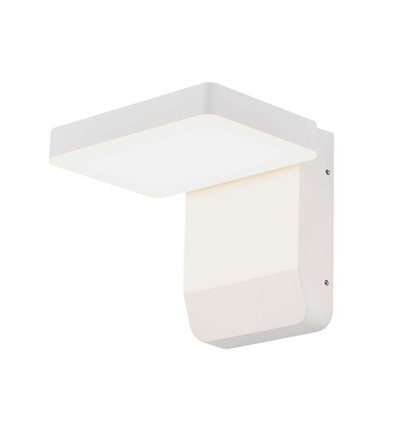 17W vierkante LED wandlamp - IP65, wit, 150lm/W, aluminium, incl. lichtbron