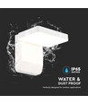 17W vierkante LED wandlamp - IP65, wit, 150lm/W, aluminium, incl. lichtbron