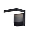 17W vierkante roteerbare wandlamp - IP65, zwart, 2520lm, 3000K, incl. lichtbron