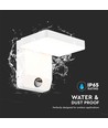 17W witte vierkante wandlamp met sensor - 2580lm, IP65, 3000K, PIR sensor