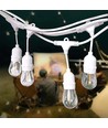 V-Tac Witte Lichtketting voor 15 stuks E27 lampen 15 meter, IP65, 230V, zonder lichtbron