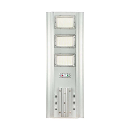 300W LED solar straatverlichting - 3500lm, 6400K, aluminium, IP65, incl. zonnepaneel en batterij