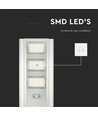 300W LED solar straatverlichting - 3500lm, 6400K, aluminium, IP65, incl. zonnepaneel en batterij