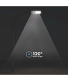 300W LED solar straatverlichting - 3500lm, 6400K, aluminium, IP65, incl. zonnepaneel en batterij