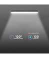 18W LED Waterdichte Lamp - 60cm, Samsung Chip, Melkwit Deksel, 6500K