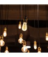 E27 5W dimbare LED-lamp - ST64, filament, amberkleurig glas, extra warm 1800K
