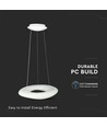 60cm 36W CCT dimbare design pendellamp - Rond, 3900lm, incl. afstandsbediening, 3 jaar garantie