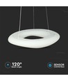60cm 36W CCT dimbare design pendellamp - Rond, 3900lm, incl. afstandsbediening, 3 jaar garantie