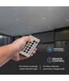 E14 4,8W dimbare LED kogellamp - P45, RGB+3000K, incl. afstandsbediening, 470lm