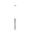GU10 pendel spotlight, wit - Ø6x30cm, aluminium, zonder lichtbron, IP20 binnen
