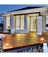 2W LED solar tuinlamp met sensor - IP65, 3000K, zwart, 14x14cm, 3 jaar garantie
