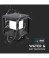 2W LED solar tuinlamp met sensor - IP65, 3000K, zwart, 14x14cm, 3 jaar garantie