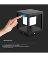 2W LED solar tuinlamp met sensor - IP65, 3000K, zwart, 14x14cm, 3 jaar garantie