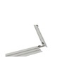 Inbouwframe voor 120x30 LED-paneel - Nieuw model, past op Troldtekt zonder aanpassing, witte rand