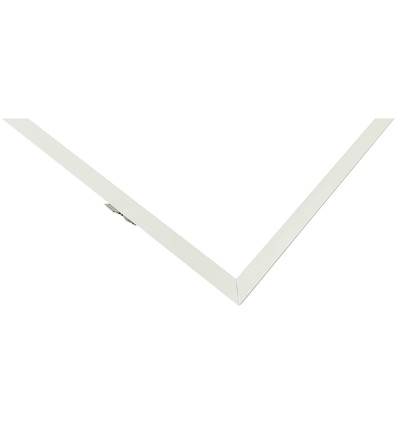 Inbouwframe voor 120x30 LED-paneel - Nieuw model, past op Troldtekt zonder aanpassing, witte rand