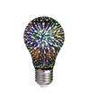 E27 3W LED lamp - A60, 3D ster effect