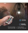 E27 8,5W Smart LED lamp met afstandsbediening - RGB+4000K, A60, dimbaar, 806lm, incl. afstandsbediening