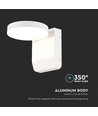 17W Ronde LED wandlamp - IP65, wit, 2500lm, 3000K, gevelverlichting