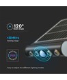 8W LED solar wandlamp met sensor - 950lm, 3000K, IP65, 4000mAh batterij