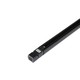 V-Tac 2 meter rail voor spots - Zwart, 3-fase, compleet met aansluiting en eindkap